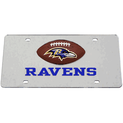 Baltimore Ravens Mirrored License Plate