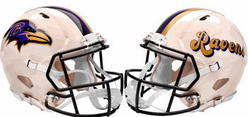 Baltimore Ravens NFL Full Size Replica Speed Football Helmet RETRO