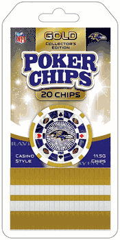 Baltimore Ravens NFL Poker Chips 20pc