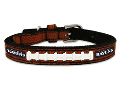 Baltimore Ravens Pet Collar Classic Football Leather Size Toy CO