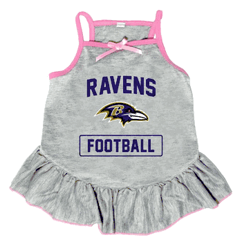 Baltimore Ravens Pet Dress Grey Type Large