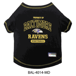 Baltimore Ravens Pet Tee Shirt - Medium