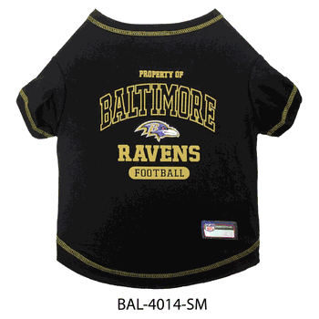Baltimore Ravens Pet Tee Shirt Small