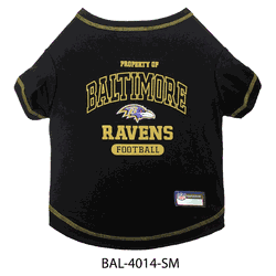 Baltimore Ravens Pet Tee Shirt Small