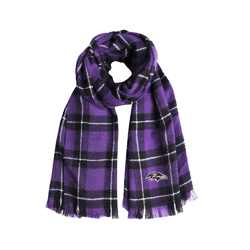 Baltimore Ravens Plaid Blanket Scarf PR-BLK