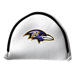 Baltimore Ravens Putter Cover - Mallet (White)