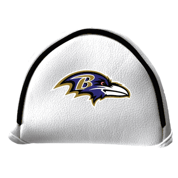 Baltimore Ravens Putter Cover - Mallet (White)
