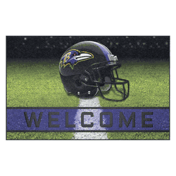 Baltimore Ravens Rubber Door Mat - 18in. x 30in.