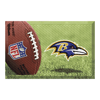Baltimore Ravens Rubber Scraper Door Mat