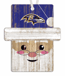 Baltimore Ravens Santa Ornament