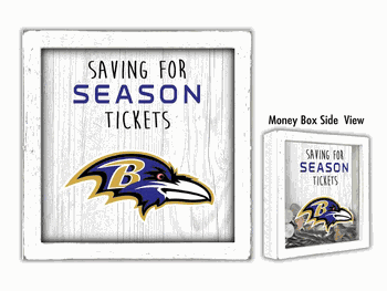 Baltimore Ravens Saving for Tickets Money Box