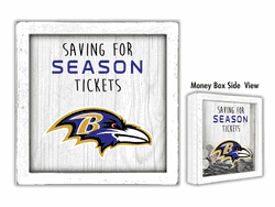 Baltimore Ravens Saving for Tickets Money Box
