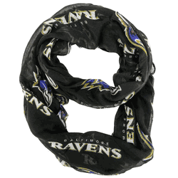Baltimore Ravens Sheer Infinity Scarf Alternate