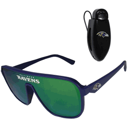 Baltimore Ravens Shield Sunglasses with Visor Clip