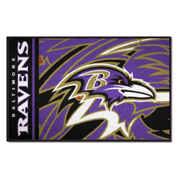 Baltimore Ravens Starter Mat XFIT Design - 19in x 30in Accent Rug