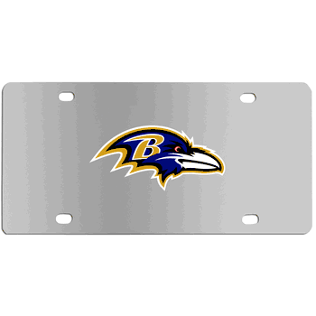 Baltimore Ravens Steel License Plate Wall Plaque