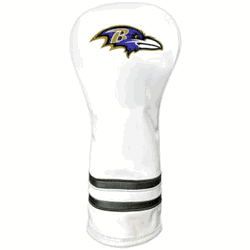 Baltimore Ravens Vintage Fairway Headcover (White)