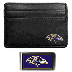 Baltimore Ravens Weekend Wallet & Color Money Clip