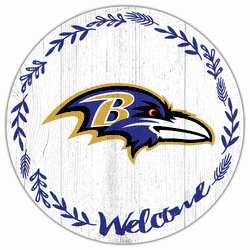 Baltimore Ravens Welcome 12in Circle