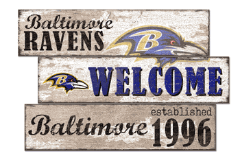Baltimore Ravens Welcome 3 Plank