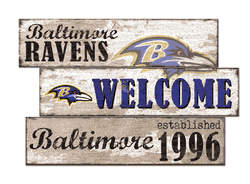Baltimore Ravens Welcome 3 Plank