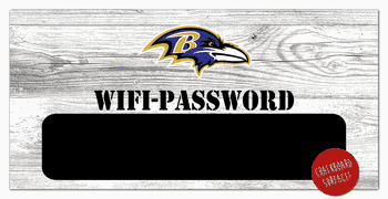 Baltimore Ravens Wifi Password 6x12 Sign