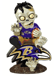 Baltimore Ravens Zombie On Logo Figurine CO