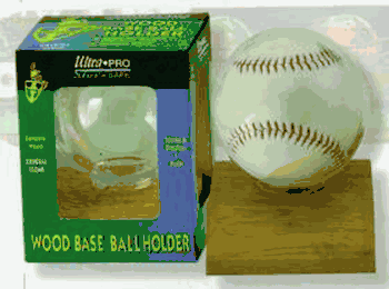 Baseball Holder - Wood Base