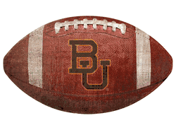 Baylor Bears 12" Football Shaped Sign