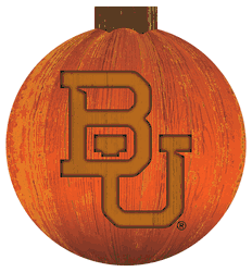 Baylor Bears 12 in. Halloween Pumpkin Sign