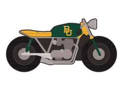 Baylor Bears 12" Motorcycle Cutout Wood Sign