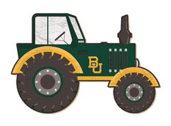 Baylor Bears 12" Tractor Cutout Sign