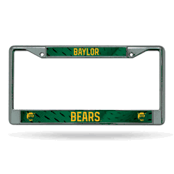 Baylor Bears  12" x 6" Chrome Frame With Decal Inserts