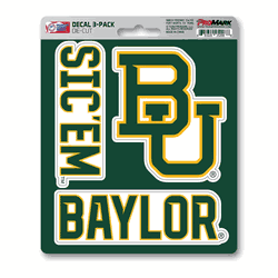 Baylor Bears 3 Piece Decal Sticker Set