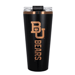 Baylor Bears 32oz Black and Copper Big Slim with Straw