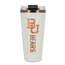 Baylor Bears 32oz Crme and Copper Big Slim Tumbler with Straw