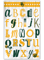 Baylor Bears Alphabet 11x19 Sign