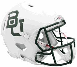 Baylor Bears  Authentic Speed Full Size Football Helmet White Metallic