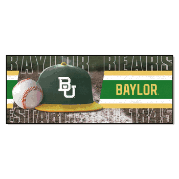 Baylor Bears Baseball Runner Rug - 30in. x 72in.