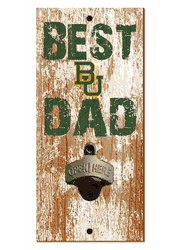 Baylor Bears Best Dad Bottle Opener Wood Sign