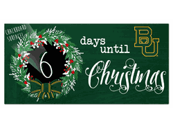 Baylor Bears Chalk Christmas Countdown 6x12 Sign