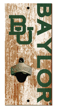 Baylor Bears Distressed Bottle Opener