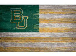 Baylor Bears Distressed Flag 11x19