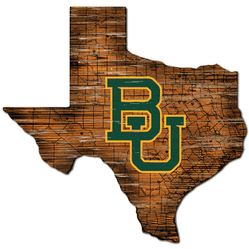 Baylor Bears Distressed State with Logo