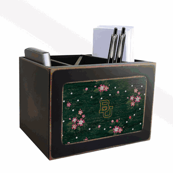 Baylor Bears Floral Desktop Organizer