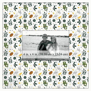 Baylor Bears Floral Pattern 10x10 Frame