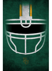 Baylor Bears Ghost Helmet 17x26