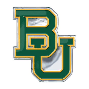 Baylor Bears Heavy Duty Aluminum Embossed Color Emblem