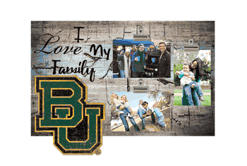 Baylor Bears I Love my Family Clip Frame