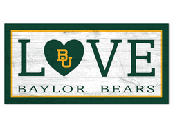 Baylor Bears Love 6x12 Sign